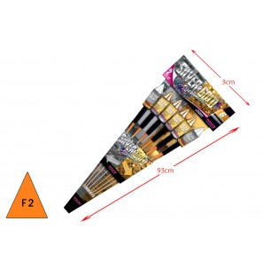 SACHET 6 FUSEES SILVER & GOLD